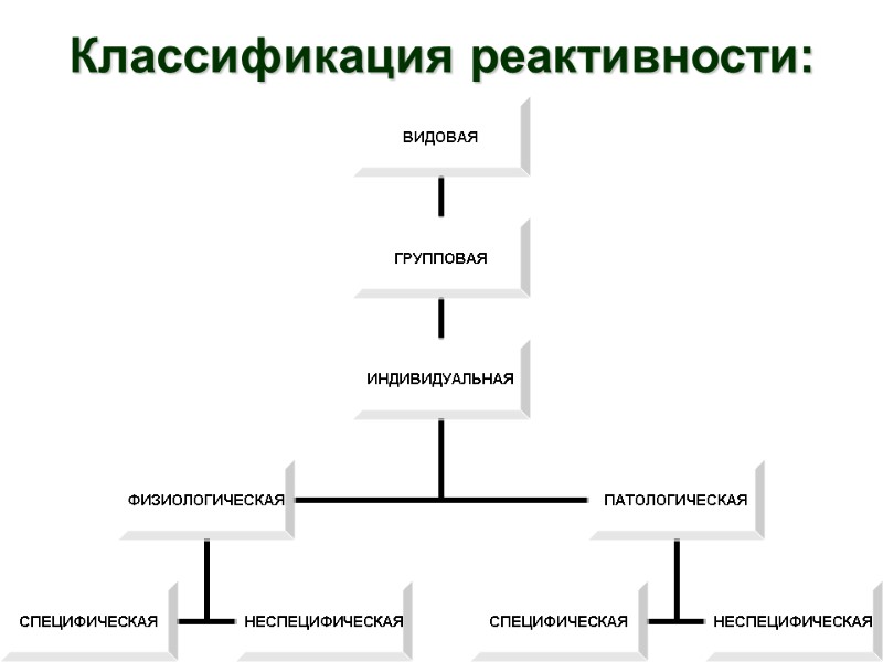 Классификация реактивности: